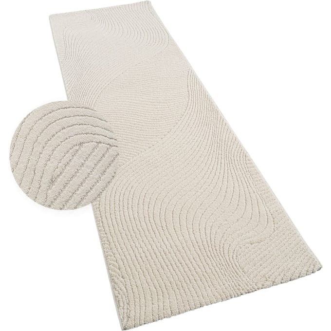 Modern tapijt Aurora crème 80x150 cm