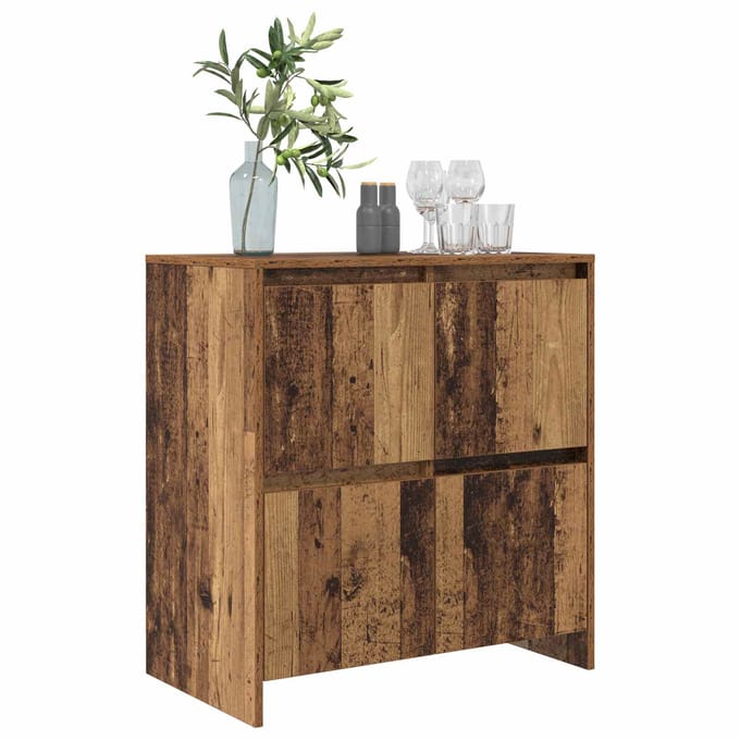 vidaXL - Dressoir - Oudhout - 70 - x - 41 - x - 75 - cm - Bewerkt - hout