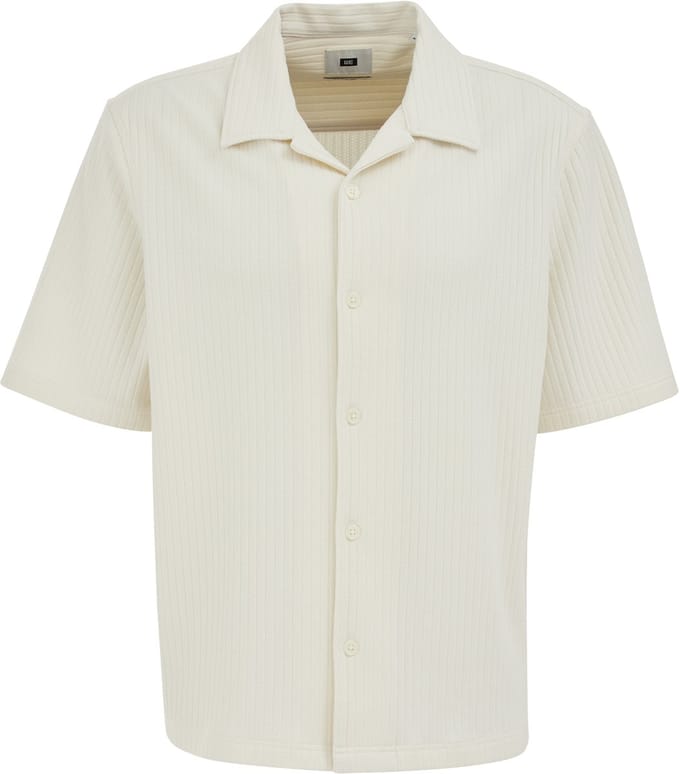 WE Fashion Heren relaxed fit gebreid overhemd