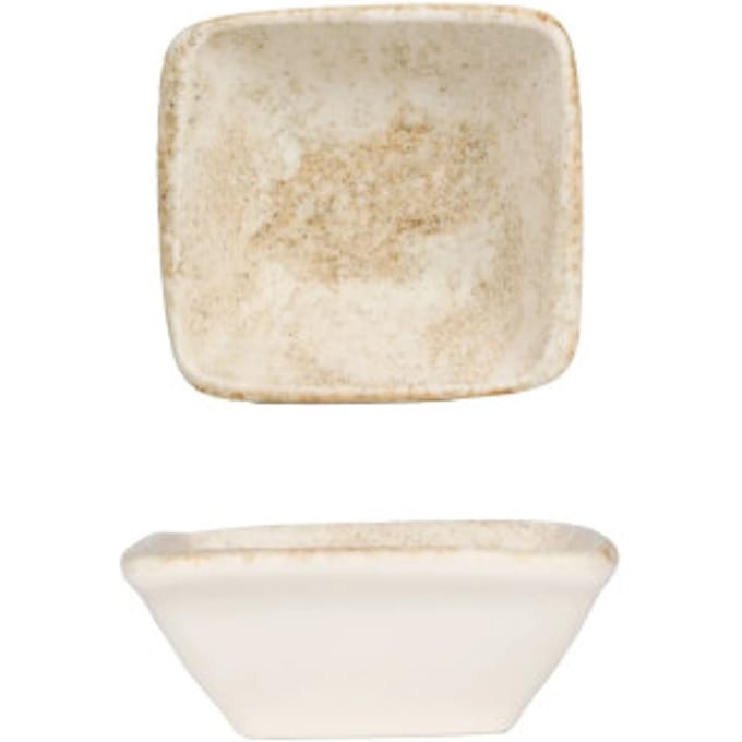 Bonna Serveerschaal - Nacrous - Porselein - 8x8.5 cm - set van 2