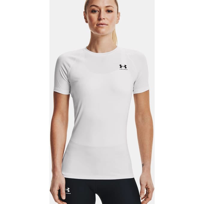 Under Armour Baselayer Hg Authentics Comp T-shirt Dames Wit K100