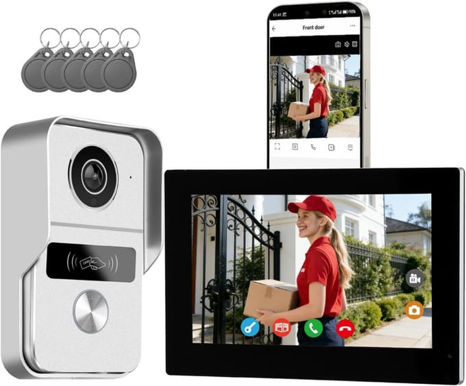 MRKK® Videodeurbel – Slimme Deurbel Met Camera – Deurbel Camera