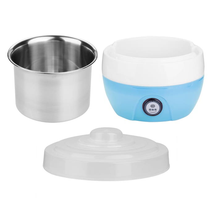 1L Huishoudelijk Elektrisch Automatisch Yoghurt Maker Roestvrijstalen Binnencontainer (Blauw)