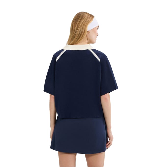 Ellesse Dames Brunelli Gebreide Polo Shirt (Marineblauw)