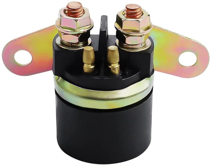 Startrelais - Motoronderdeel - Motor Starten - Hoge Betrouwbaarheid - 12 Volt - Zwart
