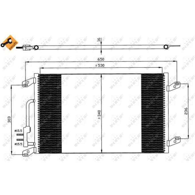 Condensor, airconditioning NRF 35615