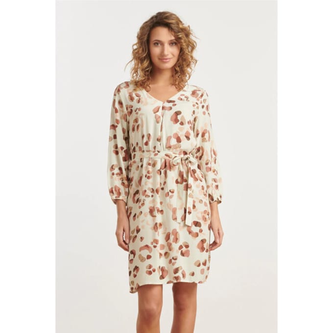 Smashed Lemon 25163 korte jurk met dierenprint-tinten |