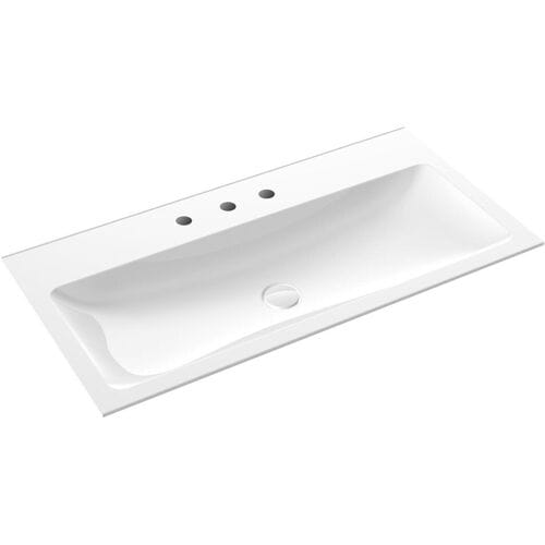 Emco asis washbasin 100 cm with 3 tap holes 957711433