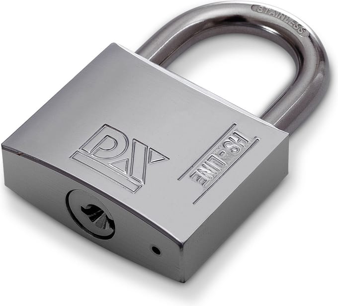 DX Hangslot Marine RVS beugel 30 mm no. 301 - Maat: Default