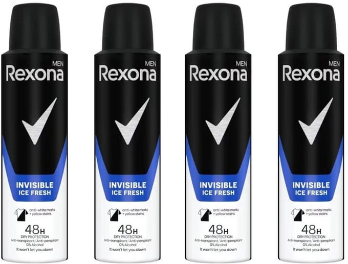 Rexona Deo Spray – Invisible Ice - 4 x 150 ml