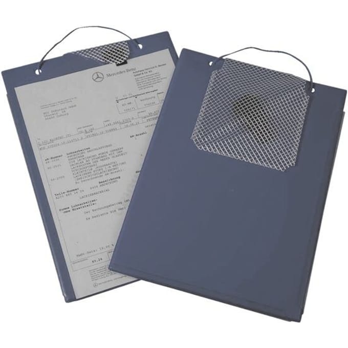 EICHNER Edge besteltas, voor DIN A4 documenten, sleutelvak, B 230 x D 5 x H 330 mm, 10 stuks, blauw