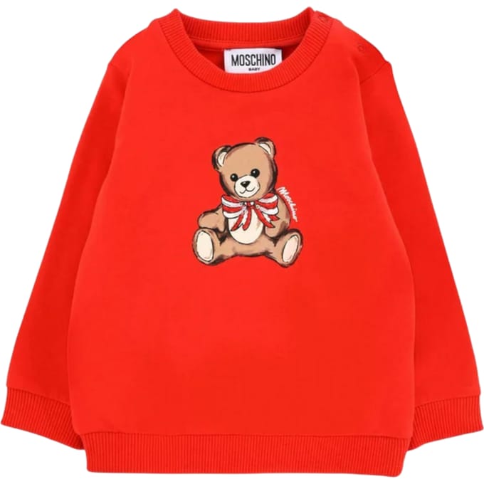 Baby meisje sweatshirt Moschino HDF06G_ROSSO