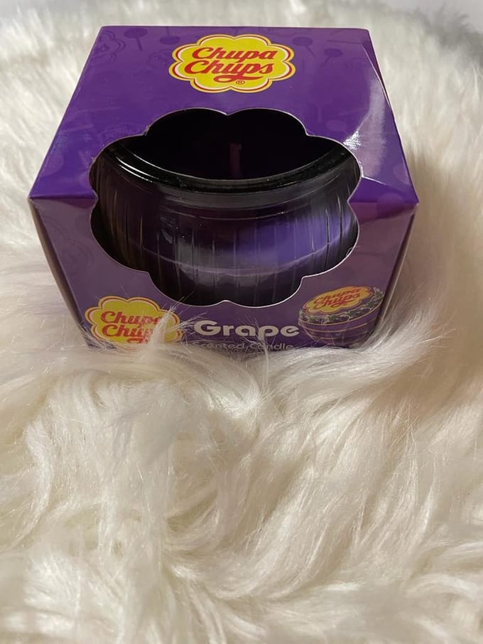 Chupa Chups - Grape - Geurkaars - 85 gram