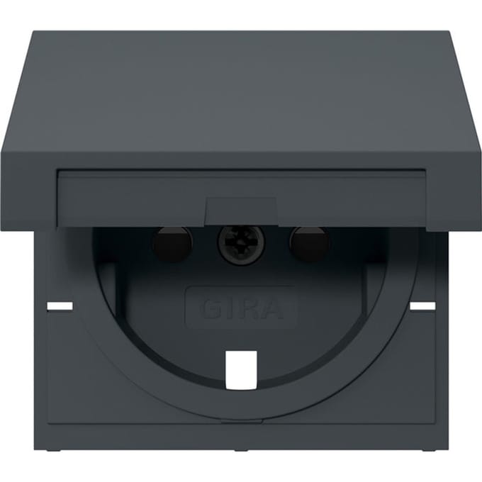 Gira Cover Schuko System 55 Anthracite HC SH - 494228