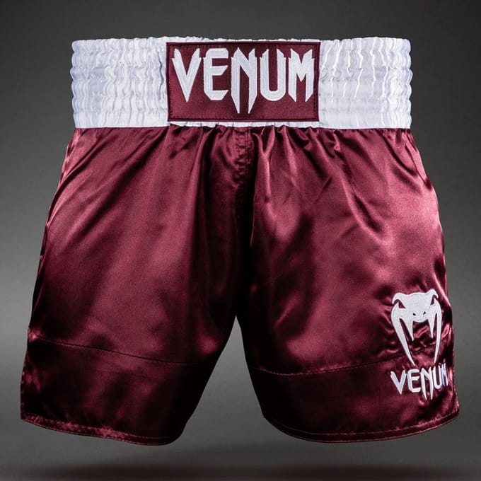 Venum Classic Kickboks Muay Thai Shorts Bordeauxrood - S