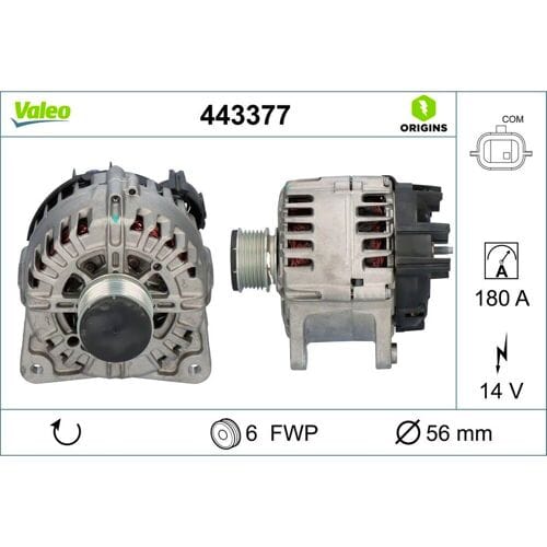 Driefasige generator VALEO ORIGINS NEW OE TECHNOLOGIE VALEO 443377