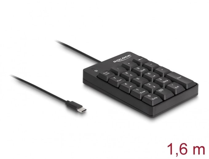 Delock USB Type-C™ Keypad 19 keys black