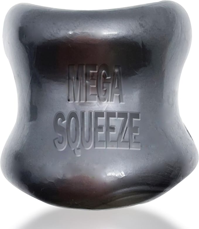 Oxballs - Mega Squeeze - Rekbare Ballstretcher van TPR - Steel/Zilver