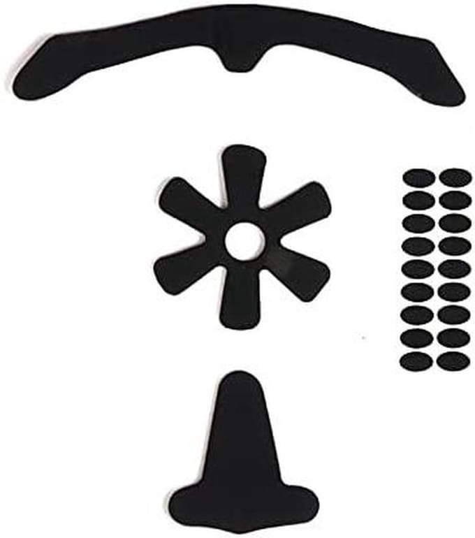 Helm Padding Kit - Binnenkussens - Helm Comfort - Wasbaar en Sneldrogend - 8mm 3 stuks - Zwart