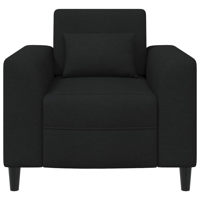 vidaXL - Fauteuil - Zwart - Stof