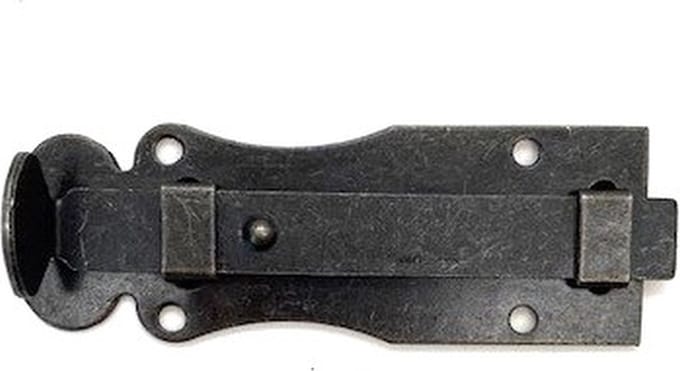 Schuifslot IJzer ZWART groot 100x35mm