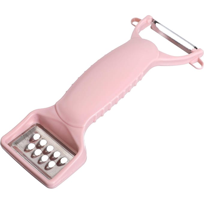 Schiller Aardappel Roze Multifunctioneel Scherp Mes Roestvrij Staal PP Arbeidsbesparend Veilig Rasp Schilmes white