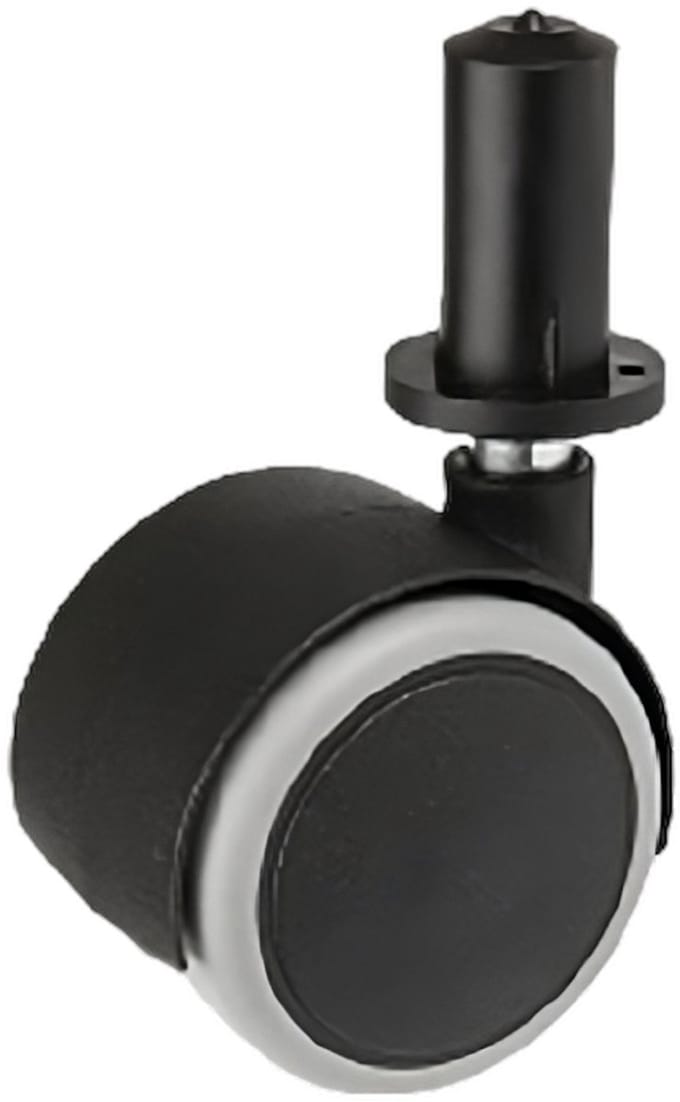 DOMINO Möbelrolle 8mm kunststof zwart