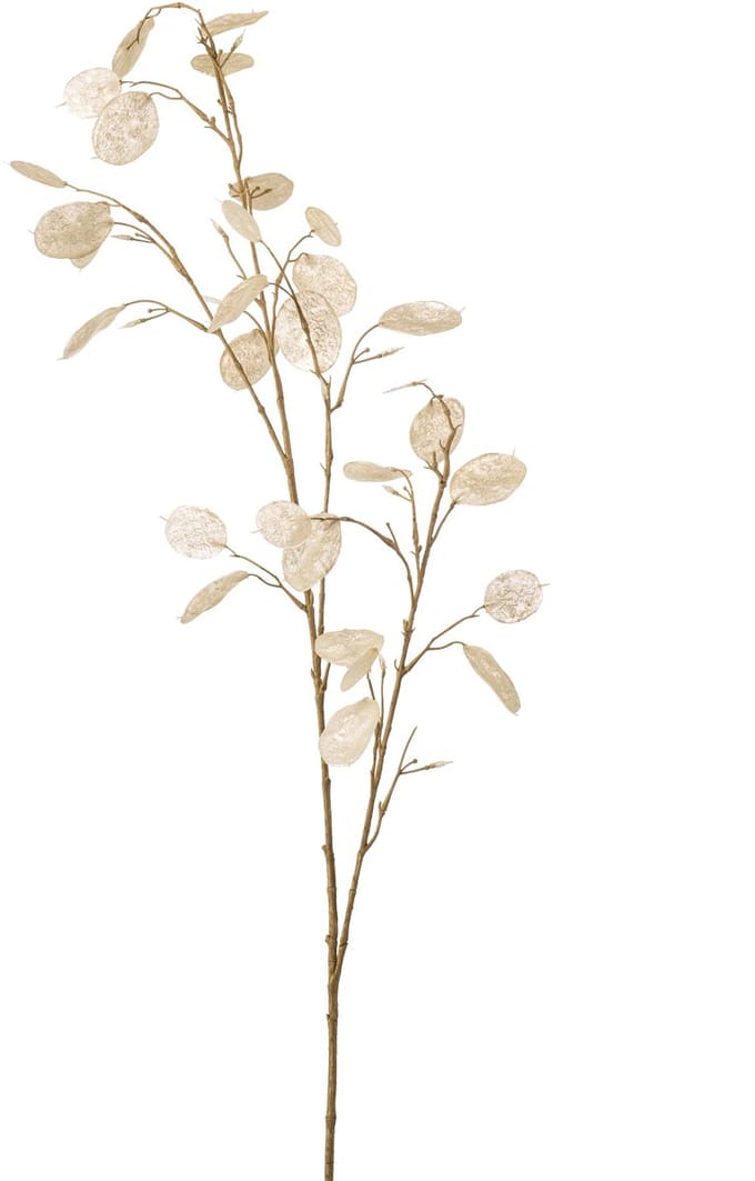 Emerald - Kunstbloem Judaspenning 120cm wit - Kunstplant voor binnen