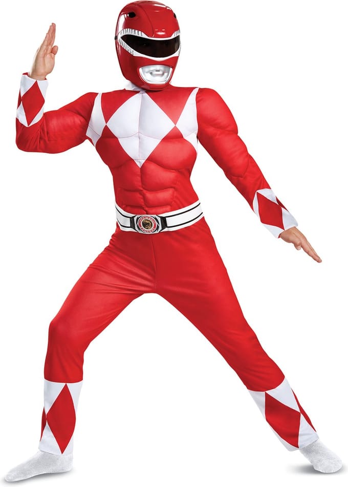 Vegaoo - Rood Power Rangers-kostuum voor kinderen