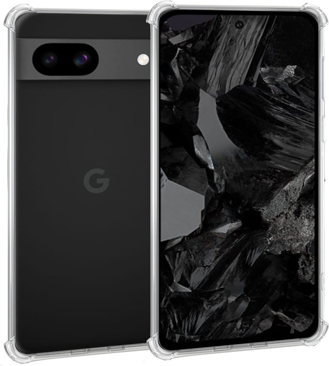 Geschikt voor Google Pixel 8a - Hoesje - Shock Proof Case – Cover Transparant