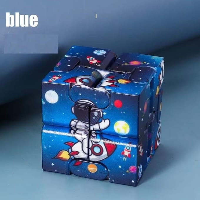 Leuke Infinity Cube Flip ADHD Angst Speeltje Vingertoppen Spel Puzzel Magisch Decompressie Kerstcadeau voor Kinderen