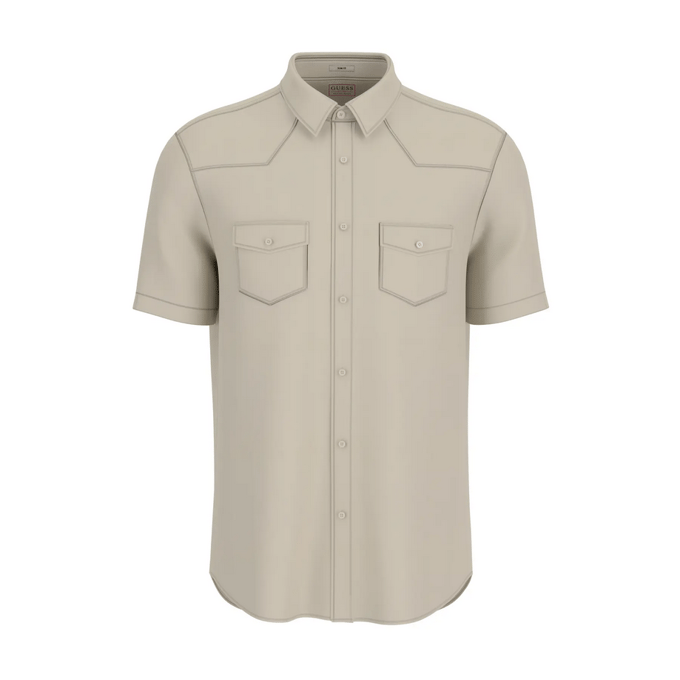 hemd western man beige