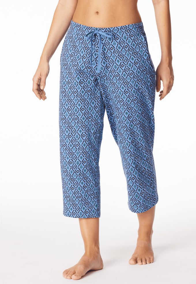 3/4-broek, aquablauw, met patroon - Mix+ Relax 36