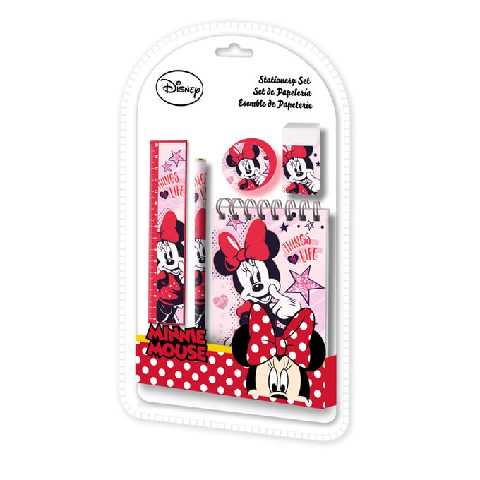Minnie Mouse 5 Delige Schrijfwarenset