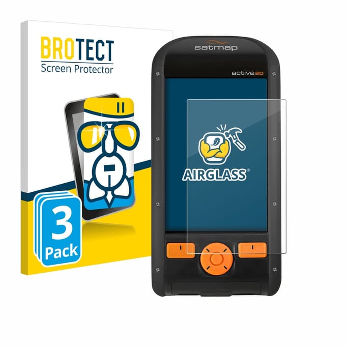 Screenprotector 3 Stuks voor Satmap Active 20 Beschermglas transparant