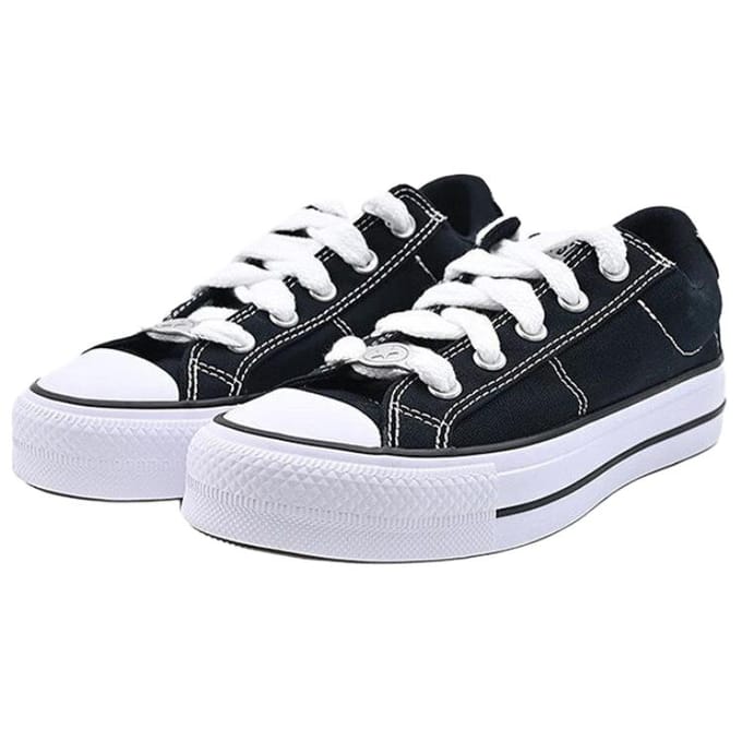 Converse All Star 90S comfortabele, zachte, lage canvas schoenen, unisex sneaker, zwart A20385C 36.5 white