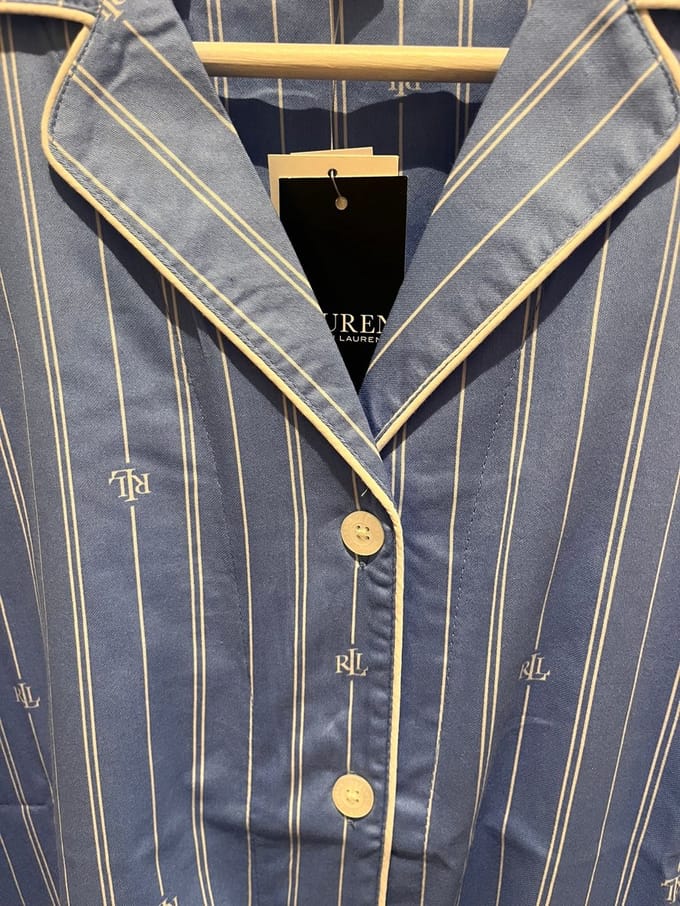 Ralph Lauren, slaapkleed, geweven katoen, M