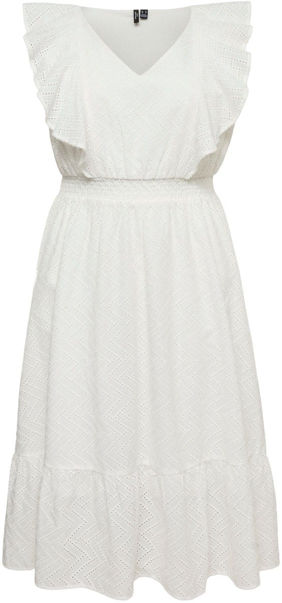 Vero Moda Curve Gesmokte jurk VMCANNA Midi-jurk