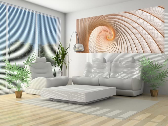 Abstract Swirl Photo Wallcovering