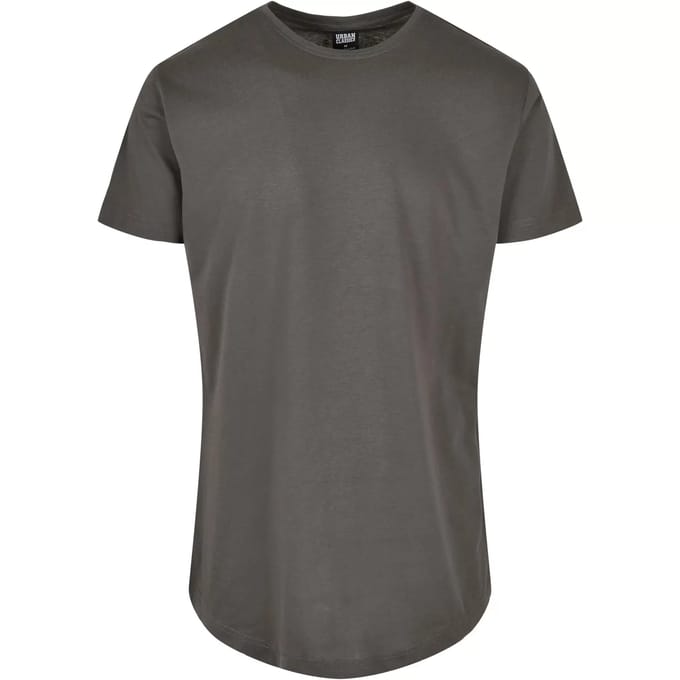 Urban Classics - Shaped Long Heren T-shirt - XS - Grijs
