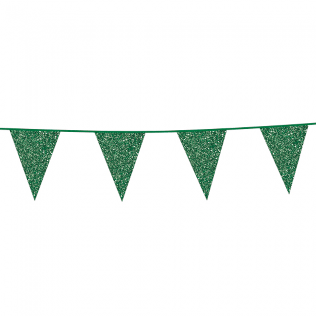 Vlaggetjes glitters (Groen)