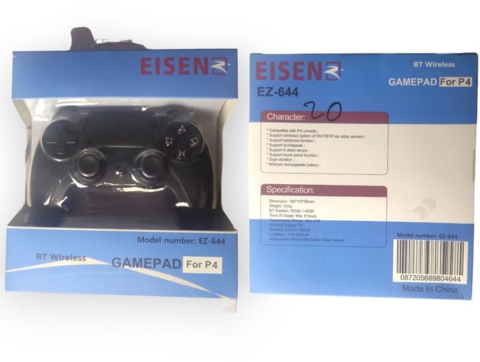 Draadloze Game Controller – Compatibel met PS4 & PS3 – Dual Vibration – Zwart