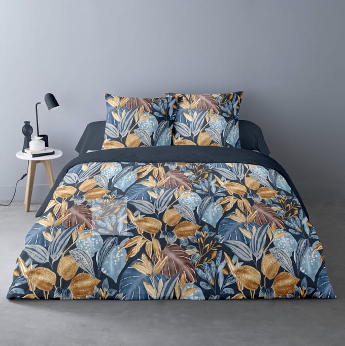 Luxe 2-persoonsdekbedovertrek Mila 240x220 cm met 2 kussenslopen - 100% katoen percale