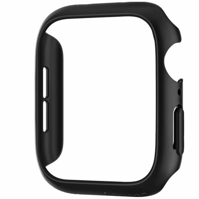 Spigen Thin Fit™ Bumper voor de Apple Watch 4 / 5 / 6 / SE - 44 mm - Zwart