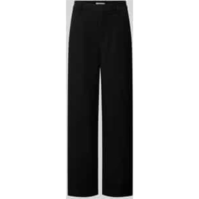 Slim fit wijde broek met viscose, model 'HATTIE-LANA'