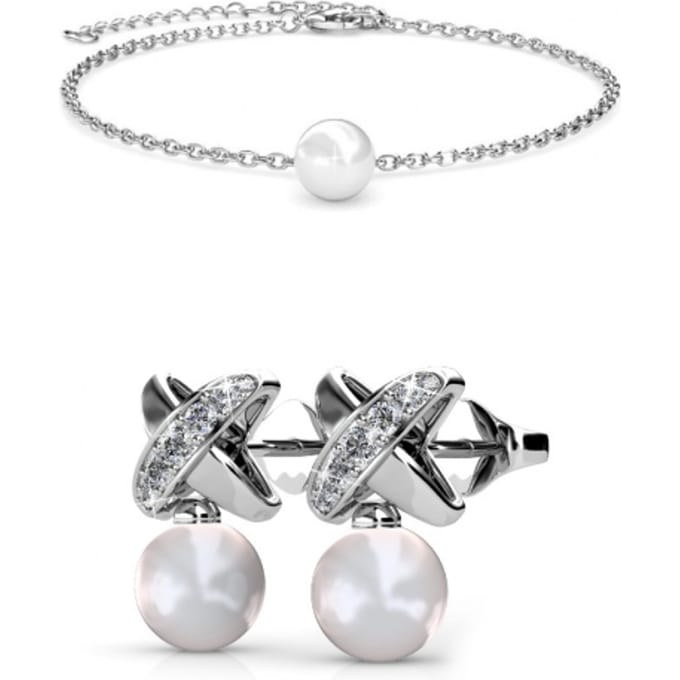 Chris Pearl Kristallen set en doos - Kristal