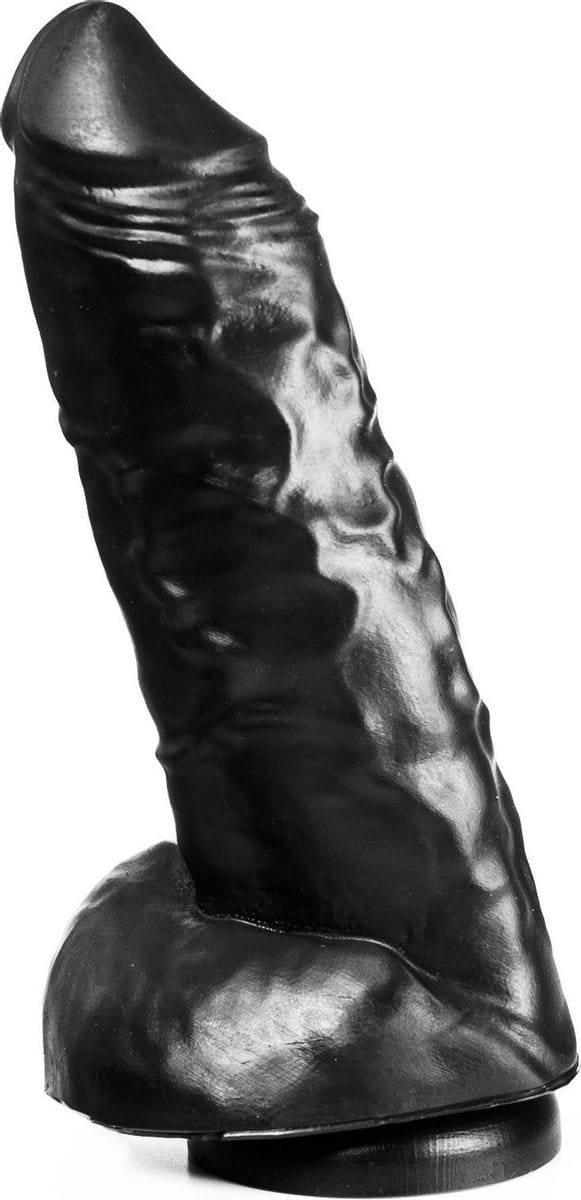 515 line Dildo met zuignap 21.5 cm - zwart