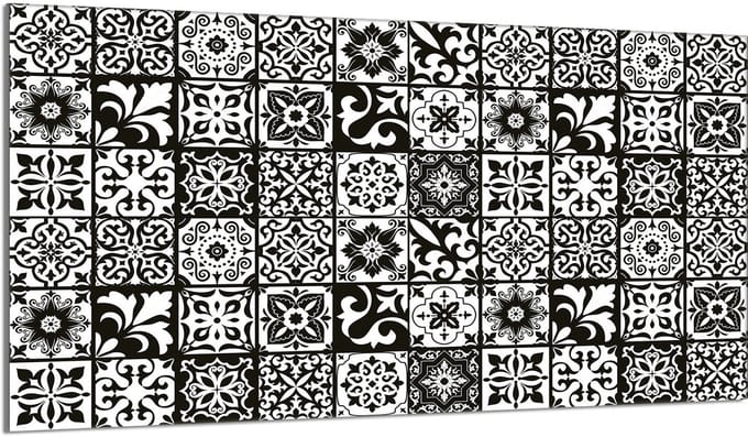 TMK ArtDeko - Snijplank - 90x52 cm - Glas - Mozaïek - Meerdere Kleuren