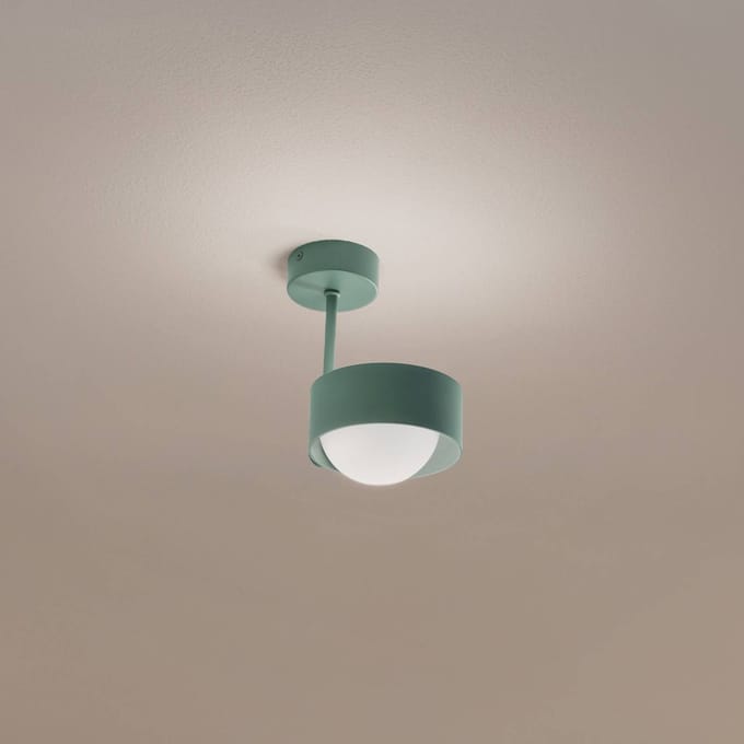 Argon Plafondlamp Mado, 1-lamp, groen
