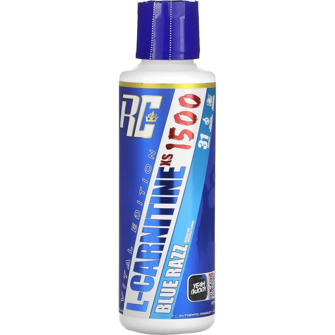 Ronnie Coleman, Édition Vitale, L-CarnitineXS 1500, Saveur Framboise Bleue, 16 fl oz (473,28 ml)